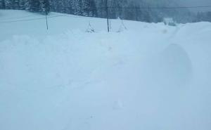 Foto: FUCZ / Zbog velikih snježnih padavina odsječena sela Luka i Krušev Do
